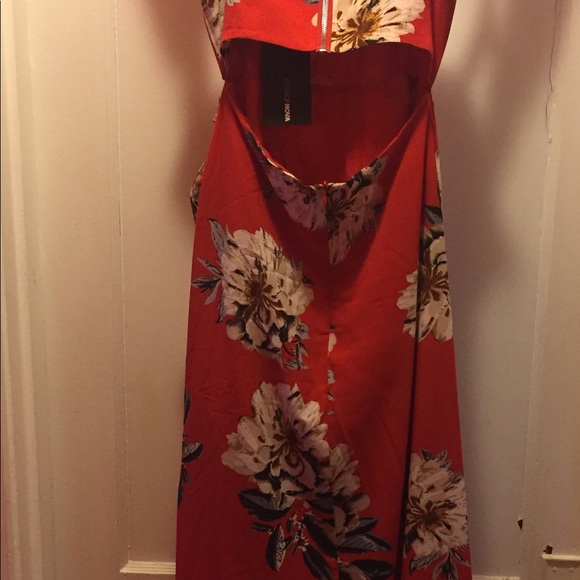 Fashion Nova spaghetti strap maxi wrap dress - Picture 6 of 8